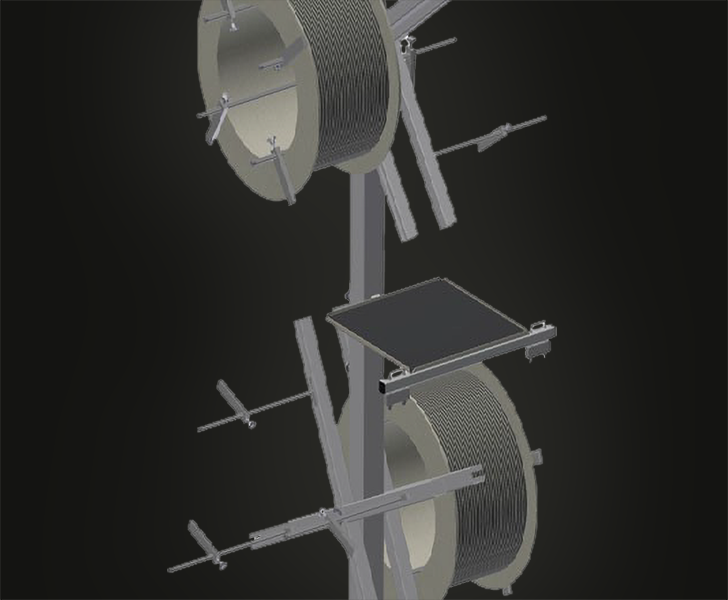 Transport and trolleys DW 4 Reel mounts Someco